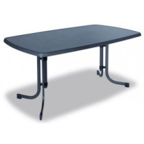 Obdélníkový kovový stůl, horní deska sevelit, 150 x 90 cm