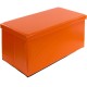 Skládací lavice - taburet, skládací s úložným prostorem, oranžová