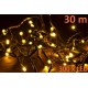 Vánoční řetěz z LED diod venkovní / vnitřní, teple bílá, 30 m