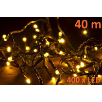 Vánoční řetěz s LED diodami venkovní / vnitřní, teple bílá, 40 m