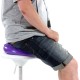 Masážní a rehabilitační polštář na židli 33 cm, fialový