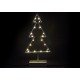 Vánoční výzdoba na okno, vánoční stromek s LED diodami 38 cm