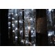 Vánoční řetěz - rampouchy venkovní / vnitřní, studená bílá, 3,6 m