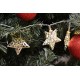 Vánoční LED řetěz se svítícími hvězdami, teple bílá, 1,4 m