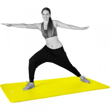 Podložka na jógu a cvičení 190x60x1,5 cm, žlutá