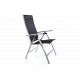 2 ks zahradní kovová židle - polohovatelná, prodyšný sedák a opěradlo
