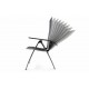 2 ks zahradní kovová židle - polohovatelná, prodyšný sedák a opěradlo