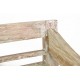 Ozdobná dřevěná zahradní lavice, tvrdé týkové dřevo, 115 cm