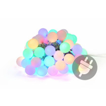 Párty osvětlení - barevný venkovní řetěz - koule s LED diodami
