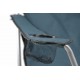 Skládací textilní židle s kovovým rámem vč. tašky, modrá
