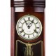 Dekorativní nástěnné kyvadlobé hodiny- imitace mahagonu, 64 cm