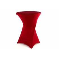 Elastický designový potah pro vysoký stůl, vínově červený