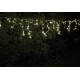 Vánoční dekorace - světelný déšť venkovní / vnitřní, studeně bílá, 11,9 m