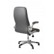 Pohodlná kancelářská židle, eko kůže, šedá / bílá