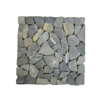Obklad / dlažba, mozaika z přírodního kamene šedá, 1 m2