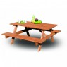 Sestava zahradního dřevěného nábytku - stůl s lavicemi