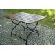 Skládací zahradní stolek kov / dřevo