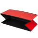 Složitelná lavice s měkkým polstrováním, červená