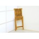 Zahradní dřevěná židle bez područek, tvrdé teakové dřevo
