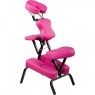 Profesionální masážní židle skládací, nosnost 130 kg, růžová