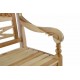 Okrasná dřevěná vyřezávaná lavice, teakové dřevo
