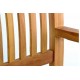 Dřevěná venkovní lavice pro 3 osoby, 180 cm, týkové dřevo