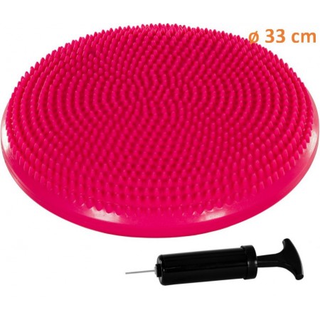Nafukovací masážní polštář na židli 33 cm, růžový