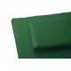 2 ks polstr na lehátko se snímatelným potahem - zelené
