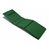Polstr na lehátko se snímatelným potahem - zelený