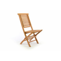 Skládací dřevěná zahradní židle bez područek- týkové dřevo