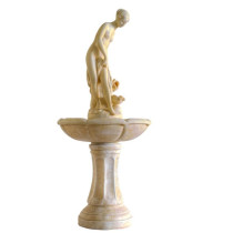 Okrasná zahradní kašna / fontána, socha dívky, 118 cm
