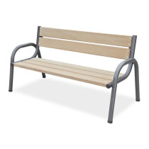 Masivní zahradní / parková lavice 170 cm, kov / dřevo