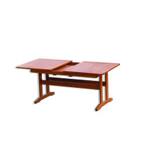 Masivní dřevěný stůl, obdélníkový, rozložitelný