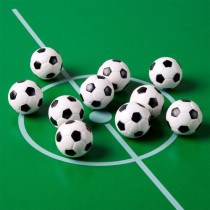 10 ks míčky pro stolní fotbálek 31 mm, vzhled fotbalového míče
