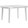 Velký plastový obdélníkový stůl, odnímatelné nohy, světle šedý