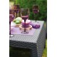 Zahradní ratanový nábytek na terasu, 4 křesílka + stolek, antracit