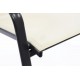 2 ks stohovatelná kovová židle s textilním polstrováním, krémová