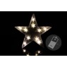 Vánoční svítící hvězda do bytu, na baterie, 10 LED diod, 30 cm