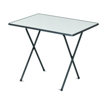 Skládací venkovní kempinkový stolek 60x80 cm, hliník / sevelit