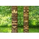Dřevěný totem ručně vyřezávaný 2, 150 cm