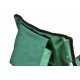 2 ks skládací přenosná židle s textilním potahem, zelená
