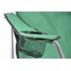 2 ks skládací přenosná židle s textilním potahem, zelená