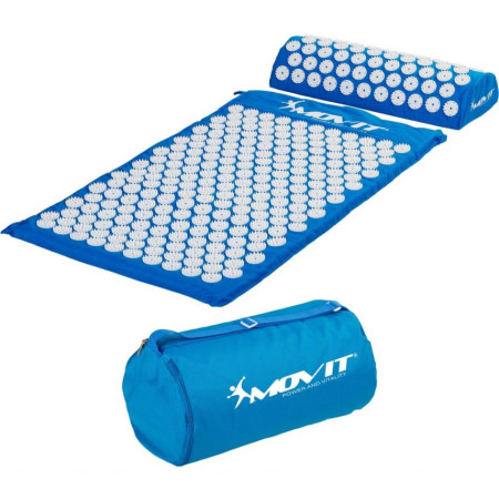 Akumpresurní podložka a polštářek 75 x 44 cm, světle modrá