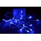 Vánoční LED řetěz na baterie, vnitřní, modrý, 1,35 m