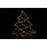 Svítící vánoční stromek k zavěšení do okna, 40 cm