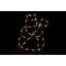 Vánoční svítící sněhulák do okna, 35 LED diod, 30 cm