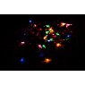 Vánoční řetěz s minižárovkami vnitřní, barevný, 9,8 m