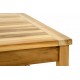 Masivní zahradní nábytek- teakové dřevo, stůl + lavice, 135 cm