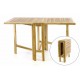 Skládací masivní dřevěný stůl na terasu / zahradu, 130x65 cm
