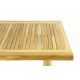 Skládací masivní dřevěný stůl na terasu / zahradu, 130x65 cm